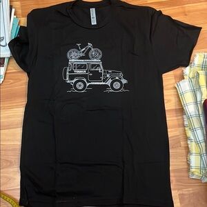 Land Cruiser Black Graphic T-Shirt  New